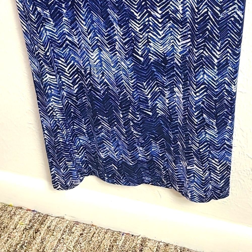 Andree One-piece Jumpsuit, Navy Blue & White Print, Navy Trim, Size Medium, NWOT - Picture 7 of 10